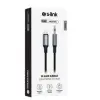 S-link Armor ML-01 1.2m Lightning to M AUX Örgülü Metal Başlıklı Siyah Ses Kablosu (KDO)