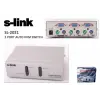 S-link SL-2021 2pc-1mn vga+ps-2 Manuel Kablolu Kvm Switch (KDO)