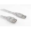 S-link SL-AF30 30cm Usb 2.0 AM To AF Şeffaf Uzatma Kablosu (KDO)