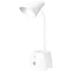 S-link SL-M9002 Usb Destekli Paslanmaz Çelik Beyaz Masa Üstü 12 SMD Ledli Okuma Lambası