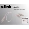S-link SL-U32 Usb 2.0 Usb Erkek To 2x Usb Erkek 0.60cm Kablo (KDO)