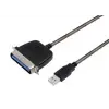 S-link Swapp SW-U614 Siyah USB to Parallel (CN36M) Kablo (KDO)