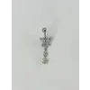 Sallantılı Çiçek Detaylı  Göbek Piercing - Pg0072