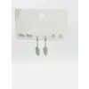 Sallantılı Yaprak Detaylı Altılı Küpe - Kp00575
