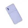 Samsung Galaxy A01 Core Kılıf Kelvin Kartvizitli Silikon - Lila