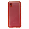 Samsung Galaxy A01 Core Kılıf Miami Şeffaf Silikon - Kırmızı