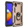 Samsung Galaxy A01 Core Kılıf Sofya Yüzüklü Silikon Kapak - Gold