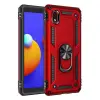 Samsung Galaxy A01 Core Kılıf Sofya Yüzüklü Silikon Kapak - Kırmızı