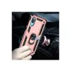 Samsung Galaxy A02 Kılıf Sofya Yüzüklü Silikon Kapak - Rose