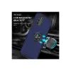 Samsung Galaxy A02s Kılıf Elit Yüzüklü Kapak - Lacivert