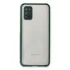 Samsung Galaxy A02s Kılıf Miami Şeffaf Silikon - Koyu Yeşil