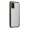 Samsung Galaxy A02s Kılıf Miami Şeffaf Silikon - Siyah