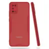 Samsung Galaxy A02s Kılıf Platin Silikon - Kırmızı