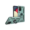 Samsung Galaxy A02s Kılıf Sofya Yüzüklü Silikon Kapak - Yeşil