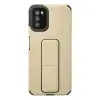 Samsung Galaxy A03s Kılıf Mega Standlı Silikon - Gold