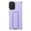 Samsung Galaxy A03s Kılıf Mega Standlı Silikon - Lila