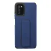 Samsung Galaxy A03s Kılıf Mega Standlı Silikon - Mavi