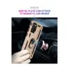 Samsung Galaxy A03s Kılıf Sofya Yüzüklü Silikon Kapak - Gold