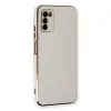 Samsung Galaxy A03s Kılıf Volet Silikon - Beyaz