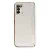 Samsung Galaxy A03s Kılıf Volet Silikon - Beyaz