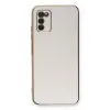 Samsung Galaxy A03s Kılıf Volet Silikon - Beyaz