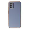 Samsung Galaxy A03s Kılıf Volet Silikon - Mavi