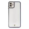 Samsung Galaxy A04 Kılıf Liva Lens Silikon - Mavi