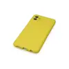 Samsung Galaxy A04 Kılıf Nano İçi Kadife Silikon - Sarı