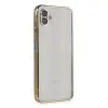 Samsung Galaxy A04 Kılıf Razer Lensli Silikon - Gold