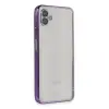 Samsung Galaxy A04 Kılıf Razer Lensli Silikon - Mor