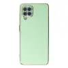 Samsung Galaxy A12 Kılıf Volet Silikon - Açık Yeşil