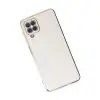 Samsung Galaxy A12 Kılıf Volet Silikon - Beyaz