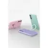 Samsung Galaxy A15 4g Regal Magsafe Standlı Kapak - Açık Pembe