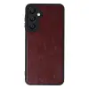 Samsung Galaxy A16 5g Kılıf Aras Deri Kapak - Bordo