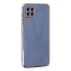 Samsung Galaxy A22 Kılıf Volet Silikon - Mavi