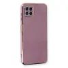 Samsung Galaxy A22 Kılıf Volet Silikon - Mor