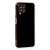 Samsung Galaxy A22 Kılıf Volet Silikon - Siyah