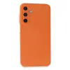 Samsung Galaxy A25 5g Kılıf Nano İçi Kadife Silikon - Turuncu