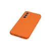 Samsung Galaxy A34 5g Kılıf Nano İçi Kadife Silikon - Turuncu
