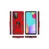 Samsung Galaxy A52 Kılıf Sofya Yüzüklü Silikon Kapak - Kırmızı
