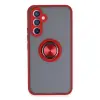 Samsung Galaxy A54 5g Kılıf Montreal Yüzüklü Silikon Kapak - Kırmızı