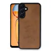 Samsung Galaxy A55 5g Kılıf Aras Deri Kapak - Taba