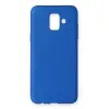 Samsung Galaxy A6 2018 Kılıf First Silikon - Mavi