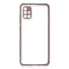 Samsung Galaxy A71 Kılıf Miami Şeffaf Silikon - Açık Mor