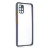 Samsung Galaxy A71 Kılıf Miami Şeffaf Silikon - Gri
