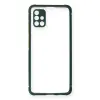 Samsung Galaxy A71 Kılıf Miami Şeffaf Silikon - Koyu Yeşil