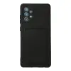 Samsung Galaxy A72 Kılıf Kelvin Kartvizitli Silikon - Siyah