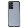 Samsung Galaxy A72 Kılıf Miami Şeffaf Silikon - Siyah