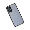 Samsung Galaxy A72 Kılıf Miami Şeffaf Silikon - Siyah