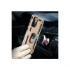 Samsung Galaxy A72 Kılıf Sofya Yüzüklü Silikon Kapak - Gold